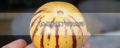 ​人参果发黑了可以吃吗 人参果发黑了可以吃吗有毒吗