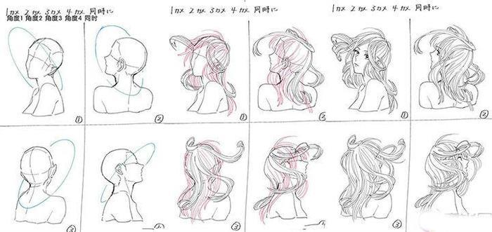 【精品】动漫人物头发怎么画？教你如何绘制人物头发的技巧！