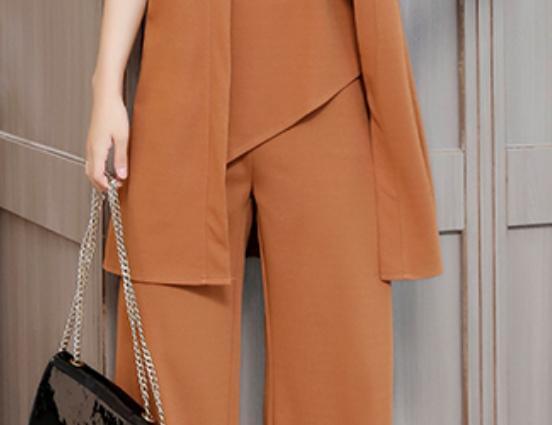 新式阔腿裤套装走红，轻薄透气又时髦，春游穿回头率爆表