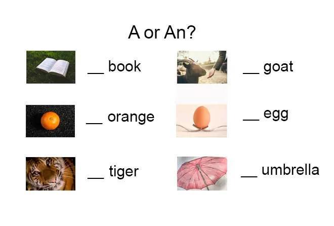 不定冠词A与An的用法:在句子中何时使用A或An