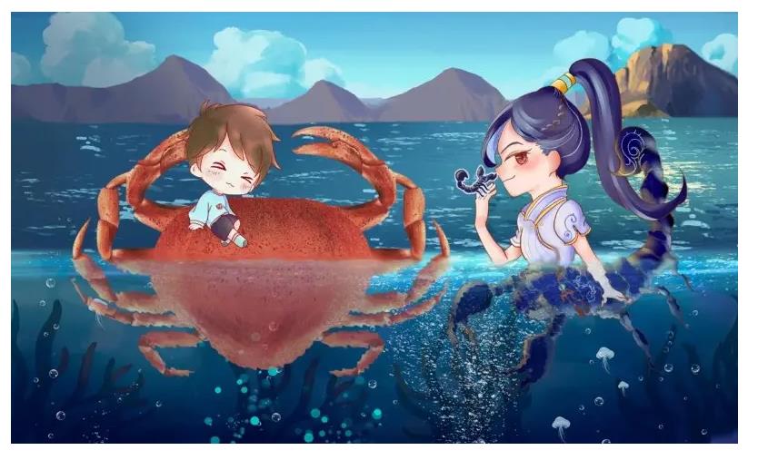 天蝎遇见巨蟹,命中注定,恩爱有加