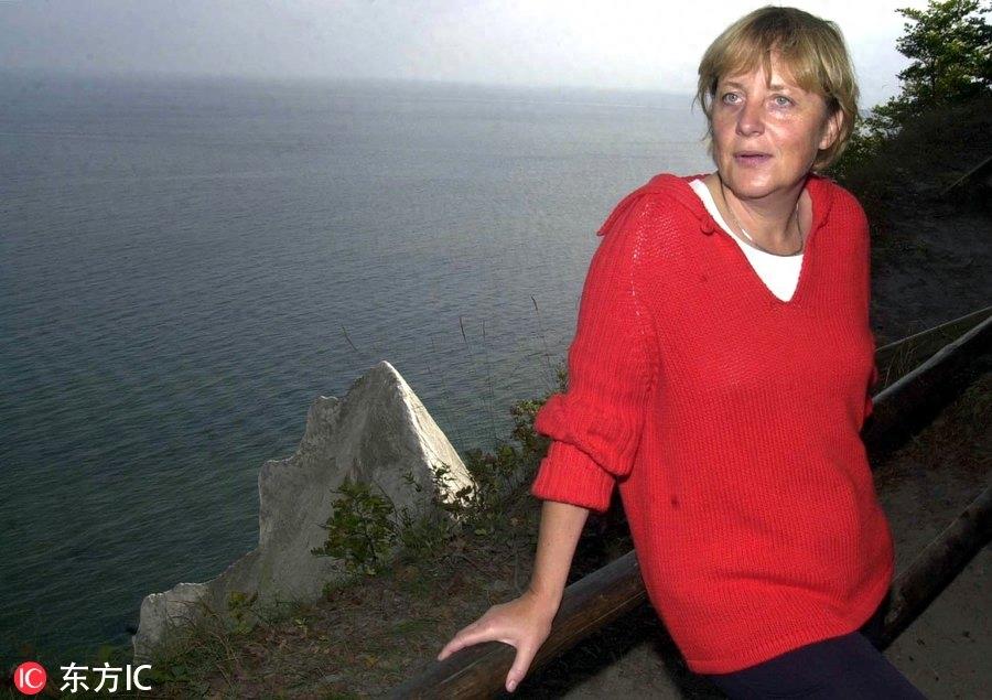 默克尔罕见旧照大曝光 默大妈年轻时候原来是这样