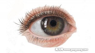​眼睛彩铅画步骤教程，眼睛彩铅上色教程