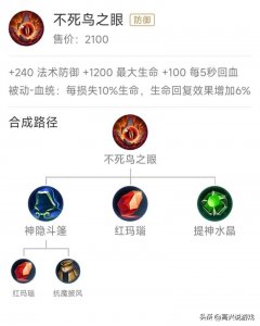 ​不死鸟之眼，是不是现在最冷门的装备，有哪个英雄会出吗？