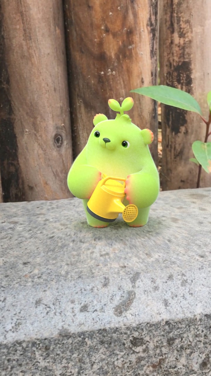 很火的一个动画系列手机壁纸「萌芽熊」上集