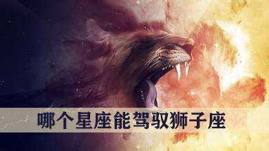 十二星座中哪个星座能驾驭狮子座