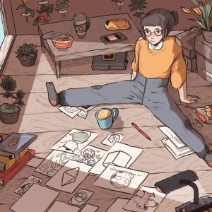 ​画腻了线描，看腻了平涂？58张马克笔创意，带你玩转绝美装饰画