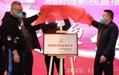 ​湖南微影视直播分会正式揭牌成立