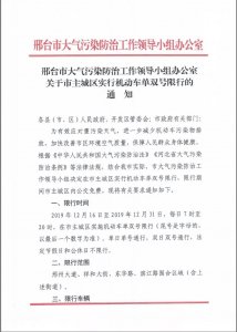 ​紧急通知！速扩散！明天起（12月16日）石家庄周边1市启动单双号限行措施！（